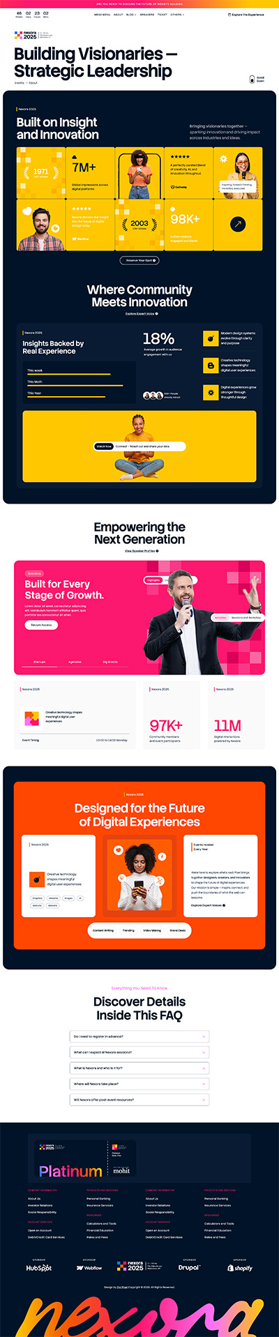 Event Layout Pack About us Page