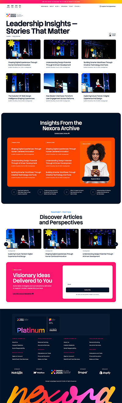 Event Layout Pack Blog Page