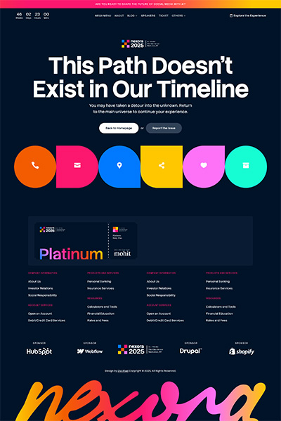 Event Layout Pack Error Page