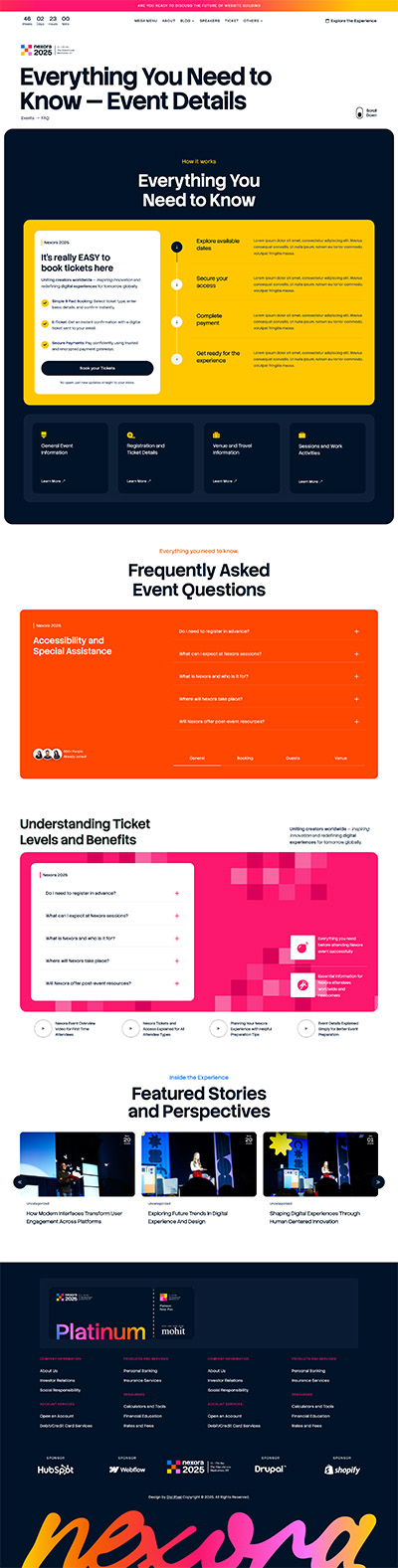 Event Layout Pack FAQ Page