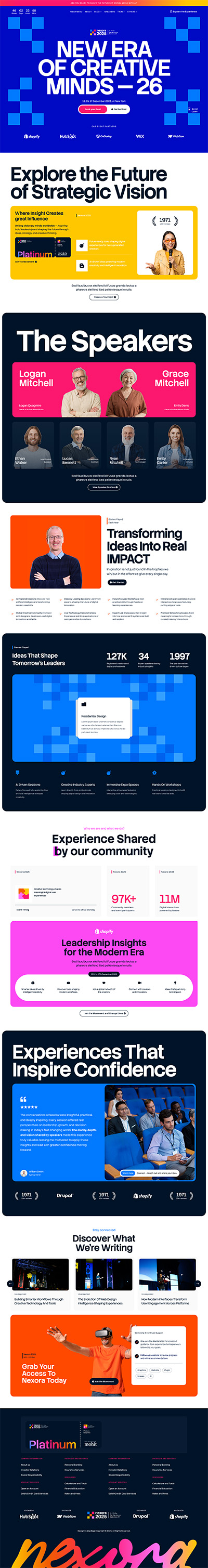 Event Layout Pack Homepage 