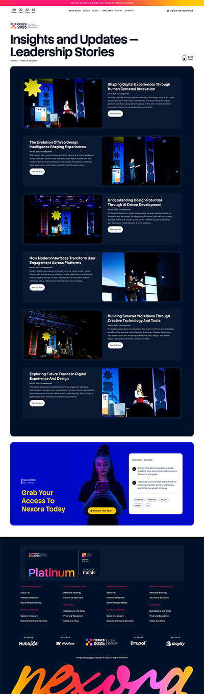 Event Layout Pack News Page