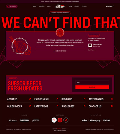 Event Layout Pack Contact Page